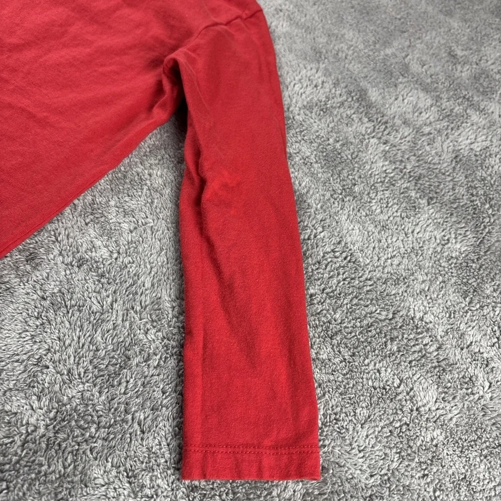 Carter's Kid Long Sleeve T-Shirt Kids Size 5/5A Red‎ Christmas Santa